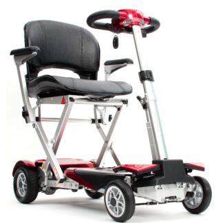Autofold Elite Automatic Folding Mobility Scooter - Red