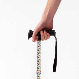 Petite Gel Handle Cane Spotty By Drive DeVilbiss